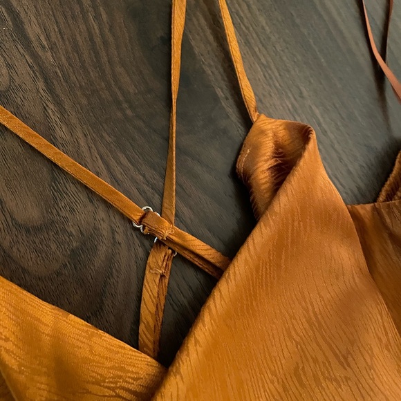 Orange slip dress - Picture 7 of 9